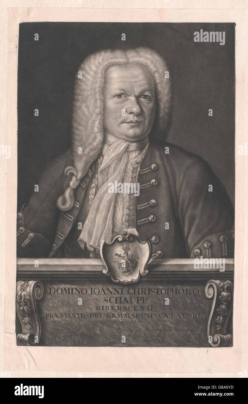 Schaupp, Johann Christoph Stock Photo