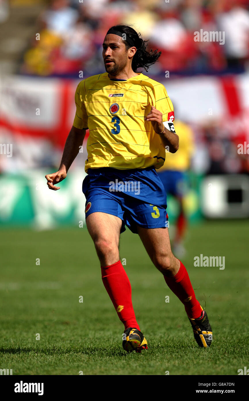 Soccer - International Friendly - Colombia v England - Giants Stadium. Mario Yepes, Colombia Stock Photo