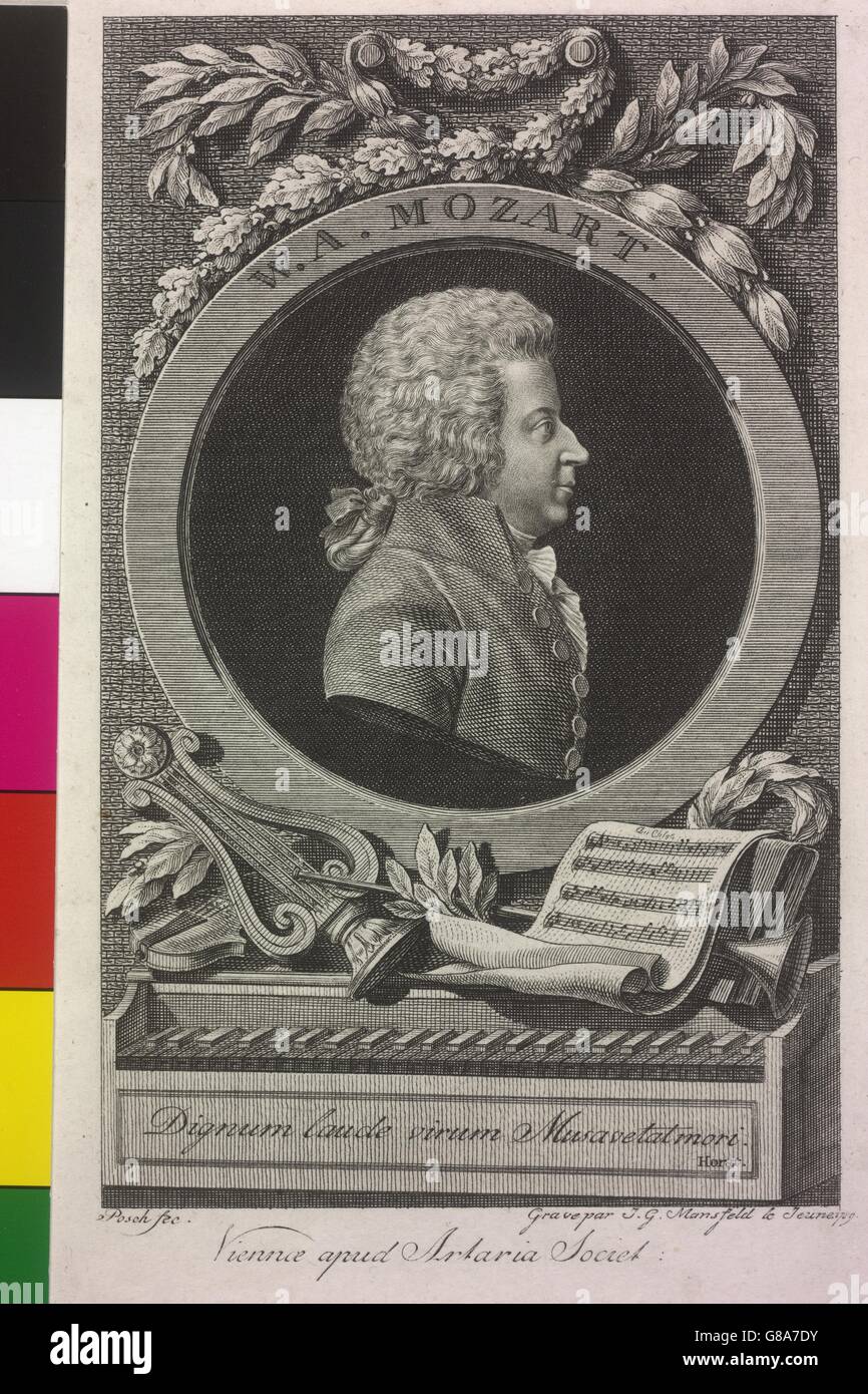 Mozart, Wolfgang Amadeus Stock Photo
