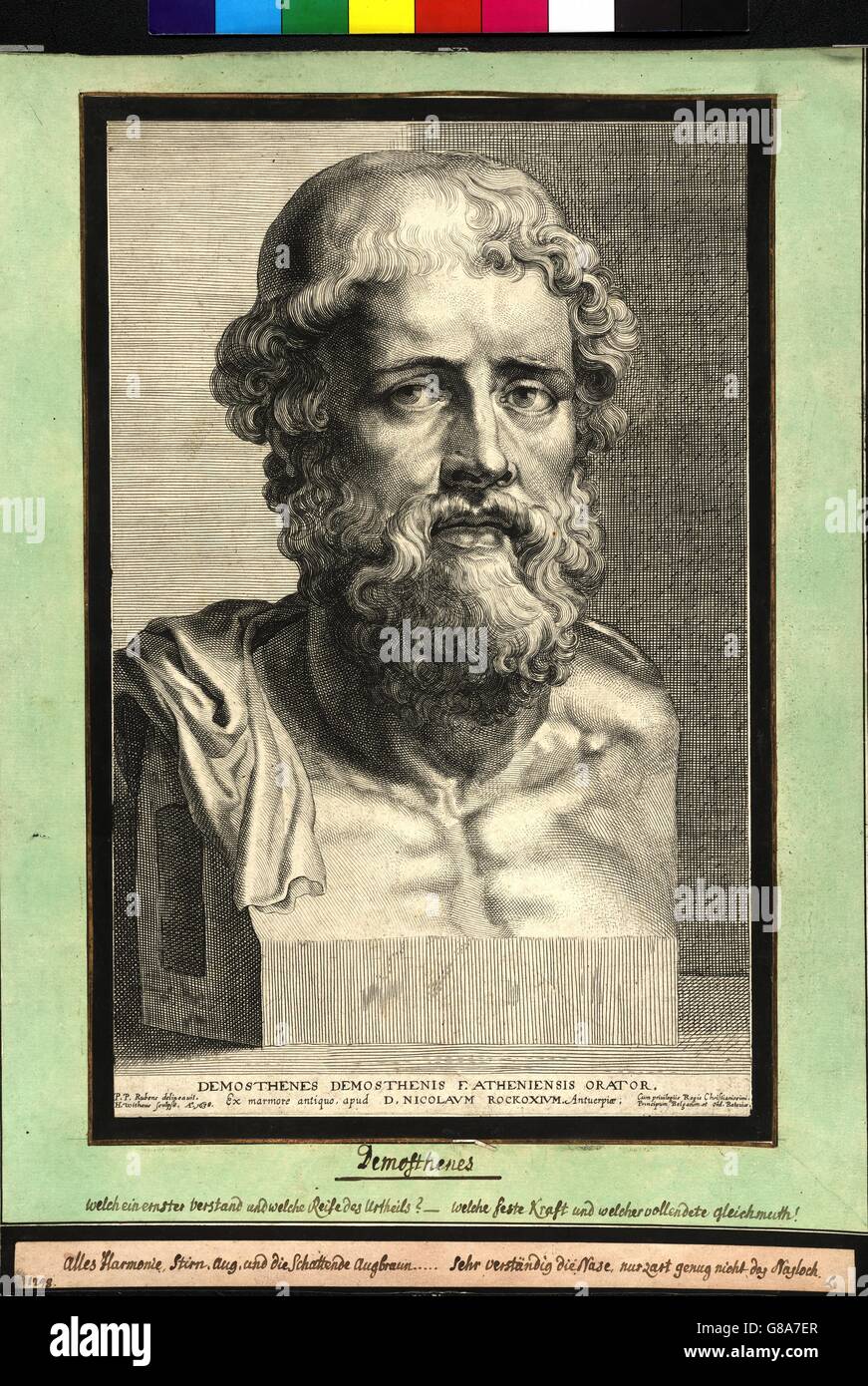 Büste von Demosthenes Stock Photo
