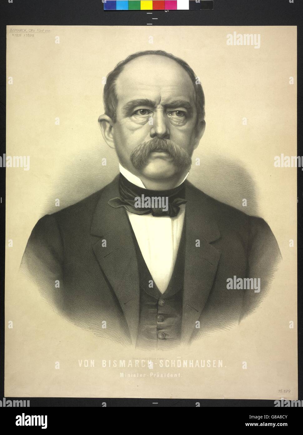 Von Bismarck-Schönhausen. Minister-Präsident Stock Photo