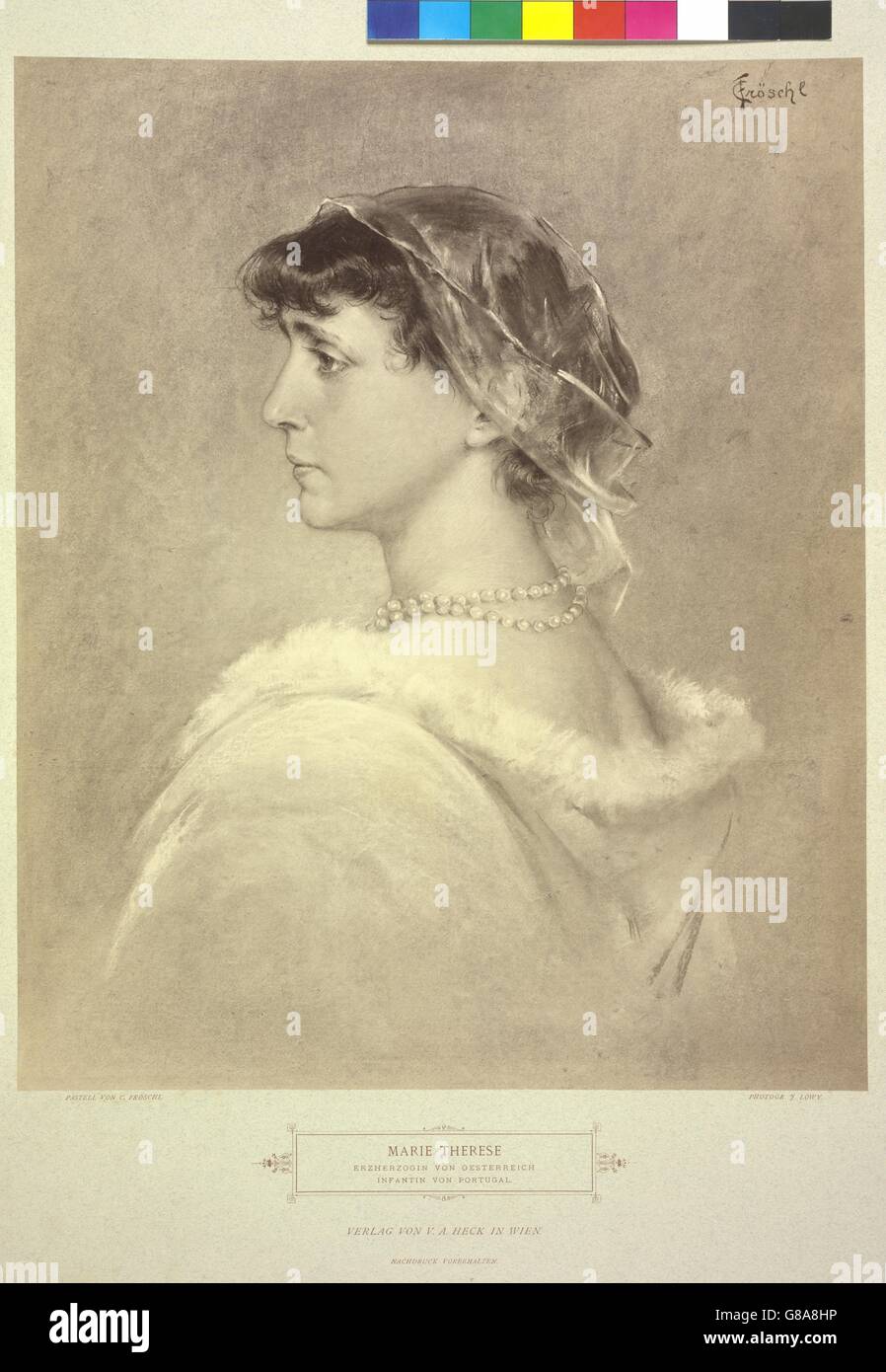 Marie Therese, Erzherzogin von Oesterreich, Infantin von Portugal Stock Photo