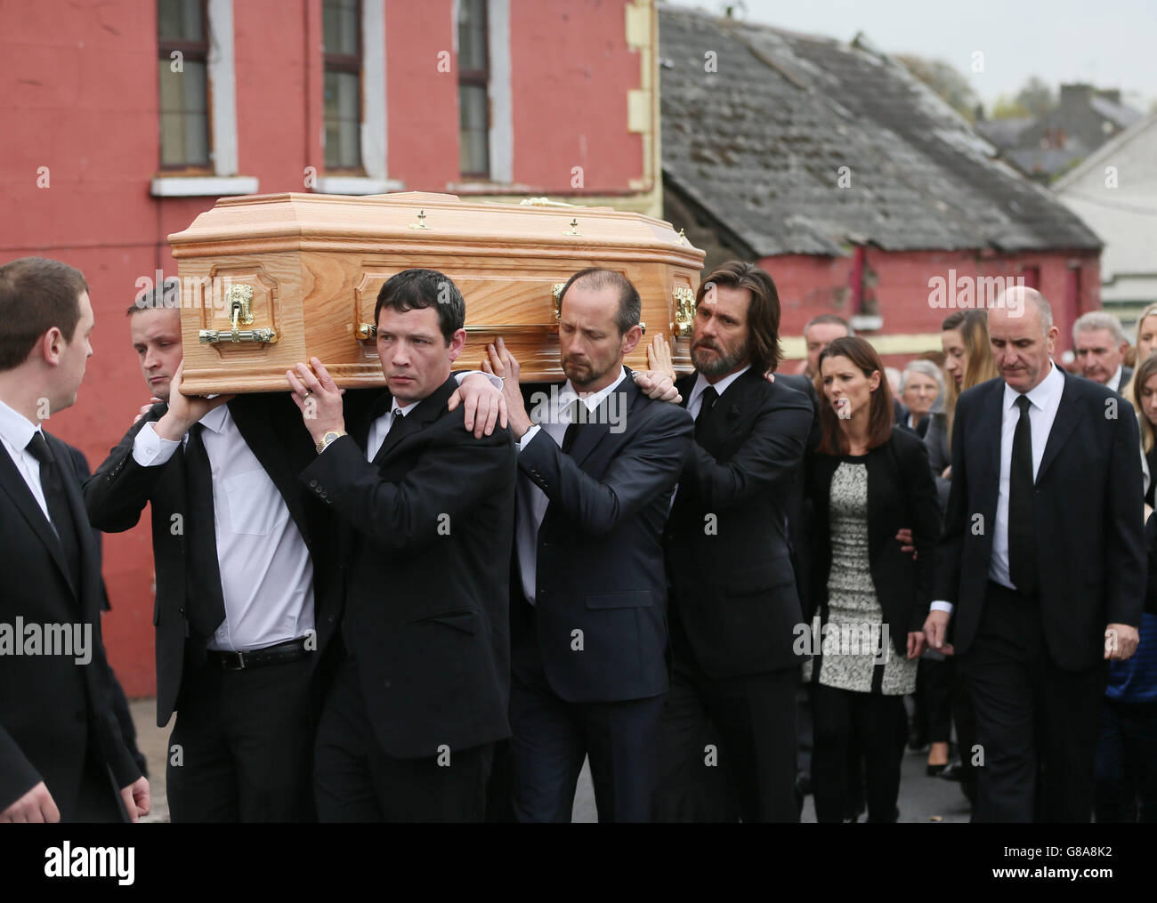 Cathriona White funeral Stock Photo - Alamy