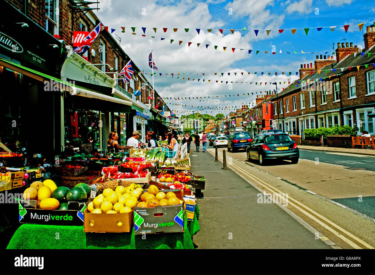 Bishy Road, York Stock Photo Alamy
