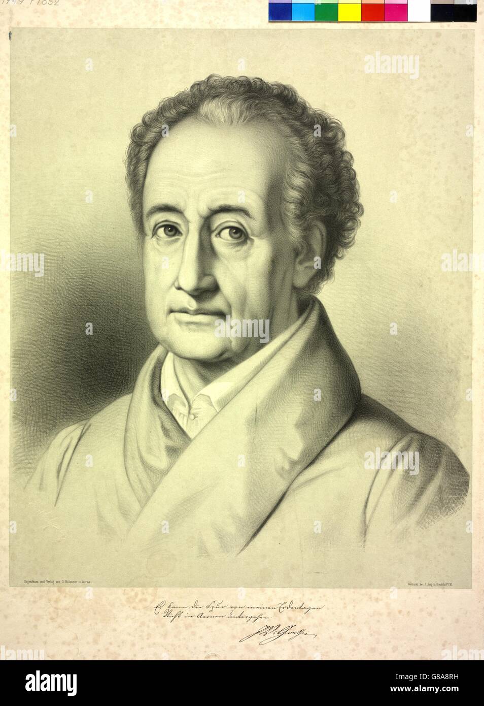 Goethe, Johann Wolfgang von Stock Photo