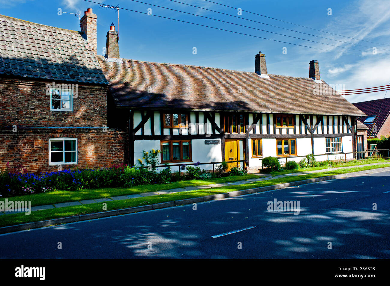 Elizabethan House, Wheldrake, Yorkshire Stock Photo