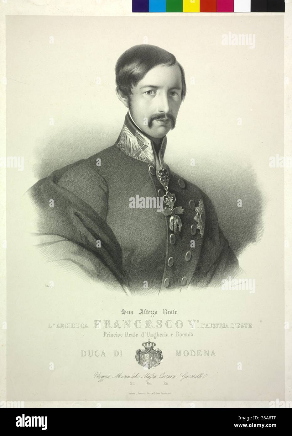 Franz V., Herzog von Modena Stock Photo