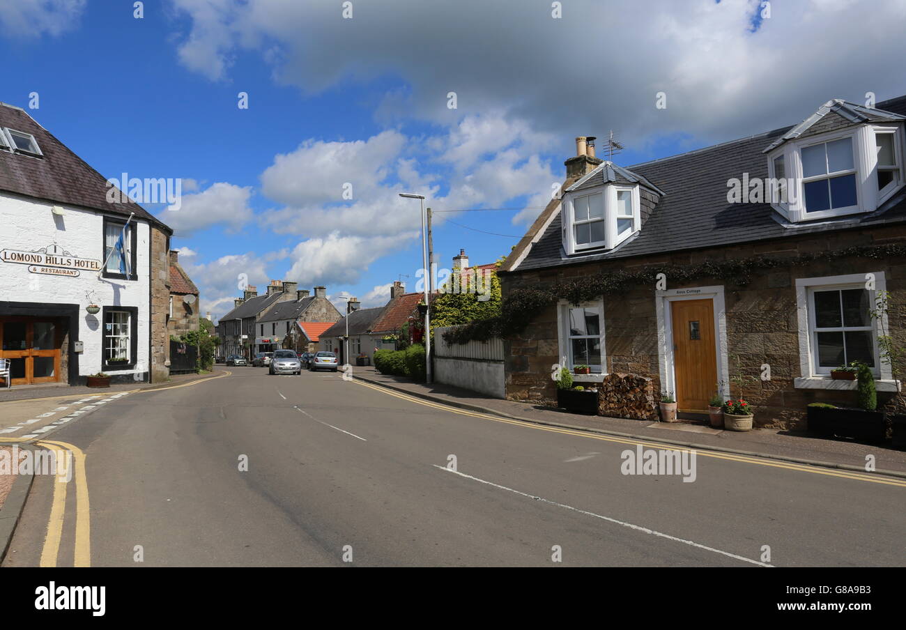 Freuchie street scene Fife Scotland June 2016 Stock Photo Alamy