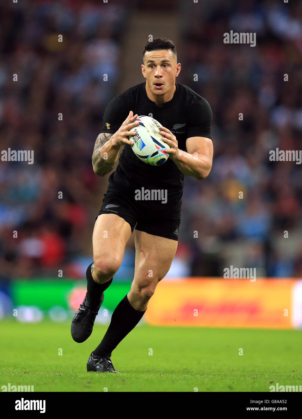 New Zealand's Sonny Bill Williams during the Rugby World Cup match at Wembley Stadium, London. PRESS ASSOCIATION Photo. Picture date: Sunday September 20, 2015. See PA story RUGBYU New Zealand. Photo credit should read: Mike Egerton/PA Wire. Stock Photo