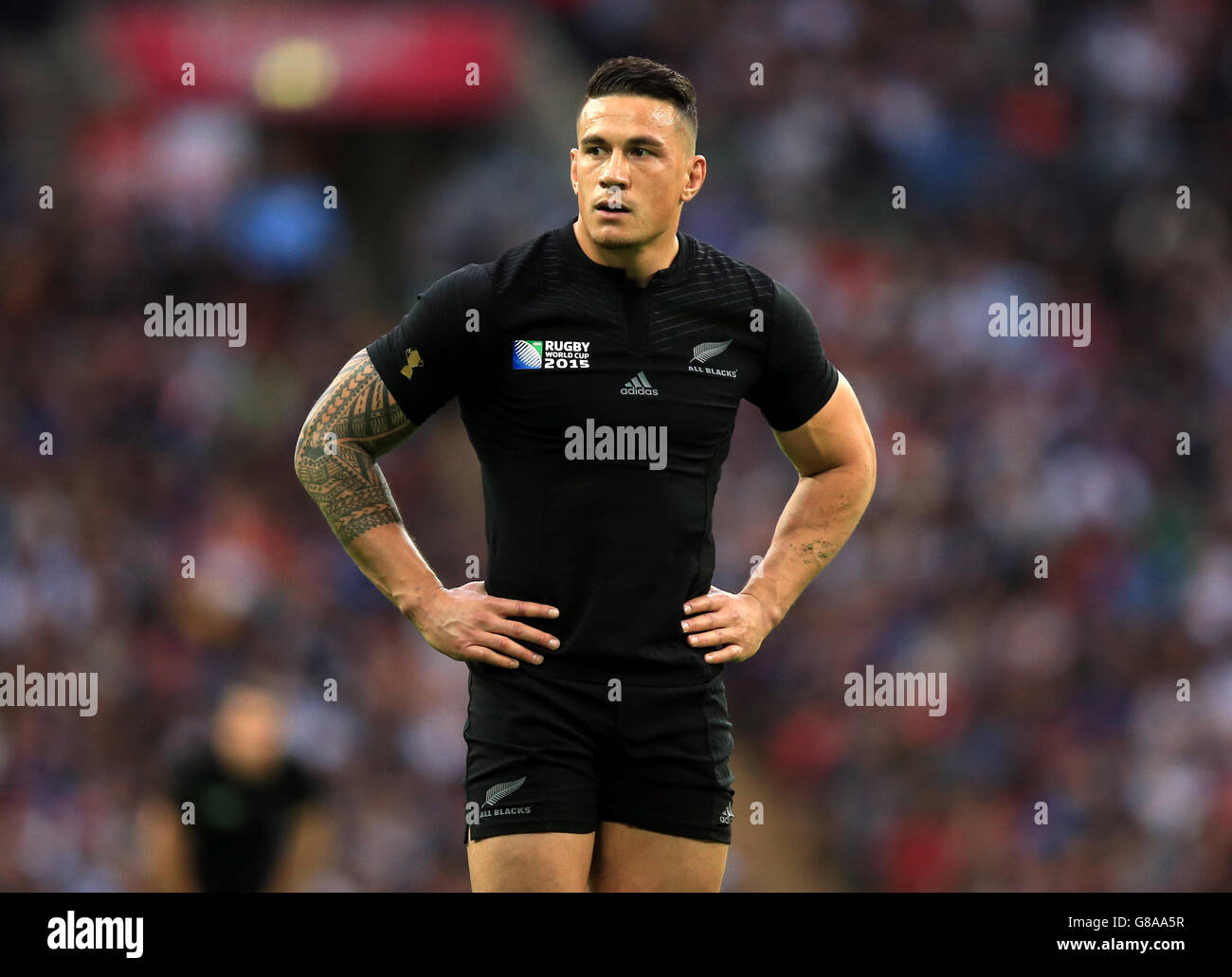 New Zealand's Sonny Bill Williams during the Rugby World Cup match at Wembley Stadium, London. PRESS ASSOCIATION Photo. Picture date: Sunday September 20, 2015. See PA story RUGBYU New Zealand. Photo credit should read: Mike Egerton/PA Wire. Stock Photo