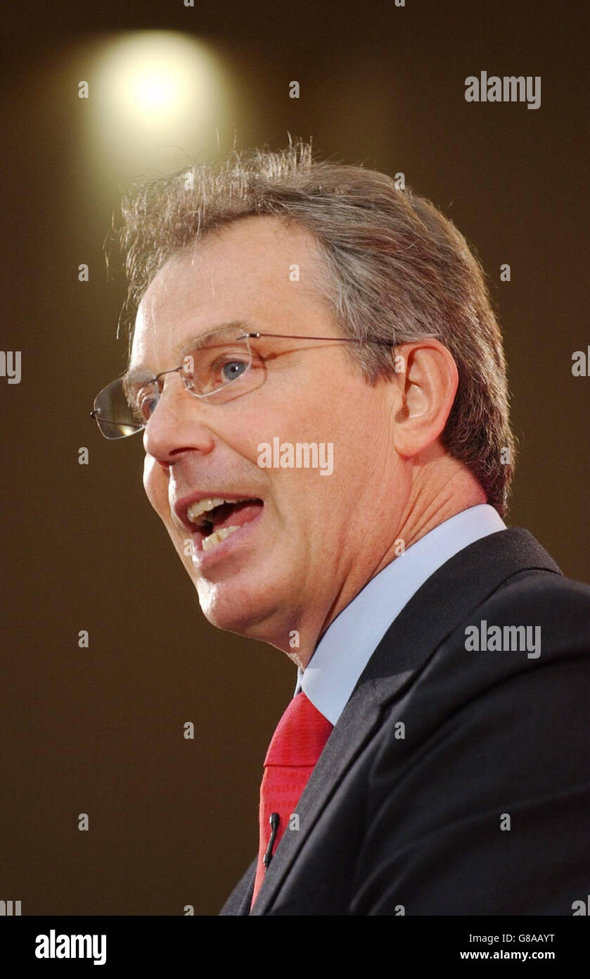 Tony Blair Speech - University College Stock Photo - Alamy