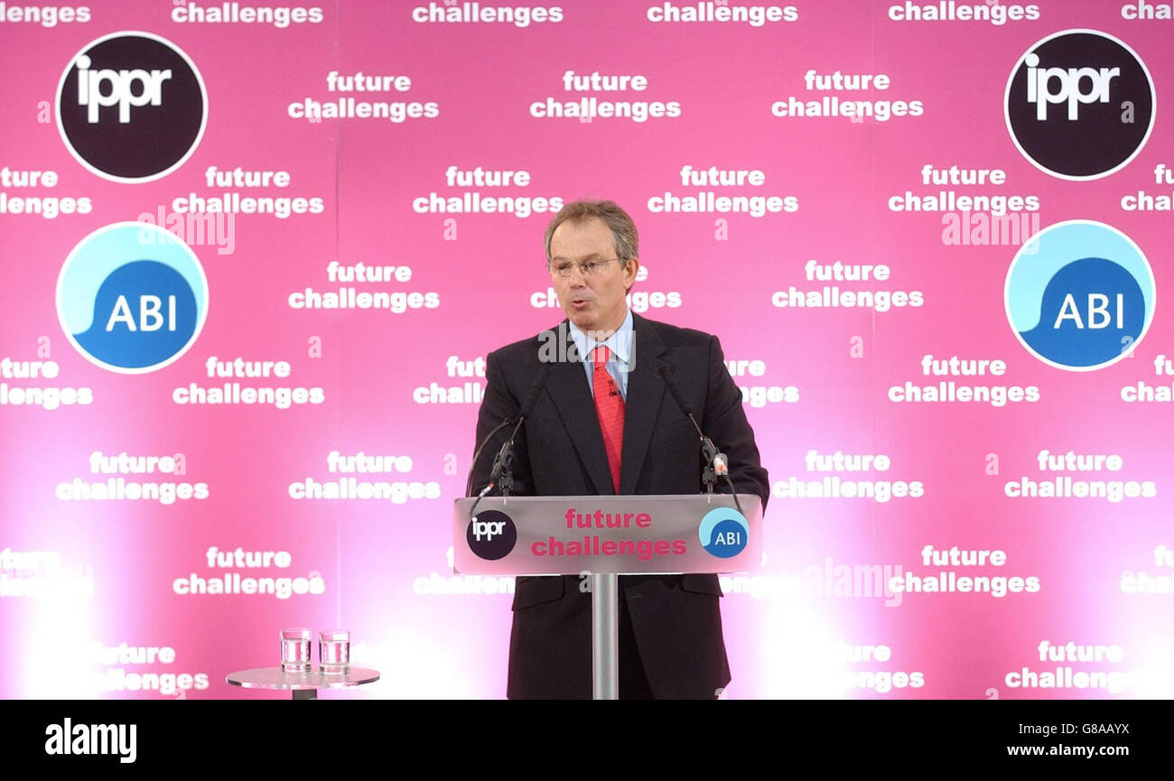 Tony Blair Speech - University College Stock Photo - Alamy