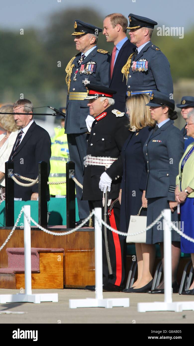 The Duke of Cambridge during a visit to RAF Coningsby to observe the