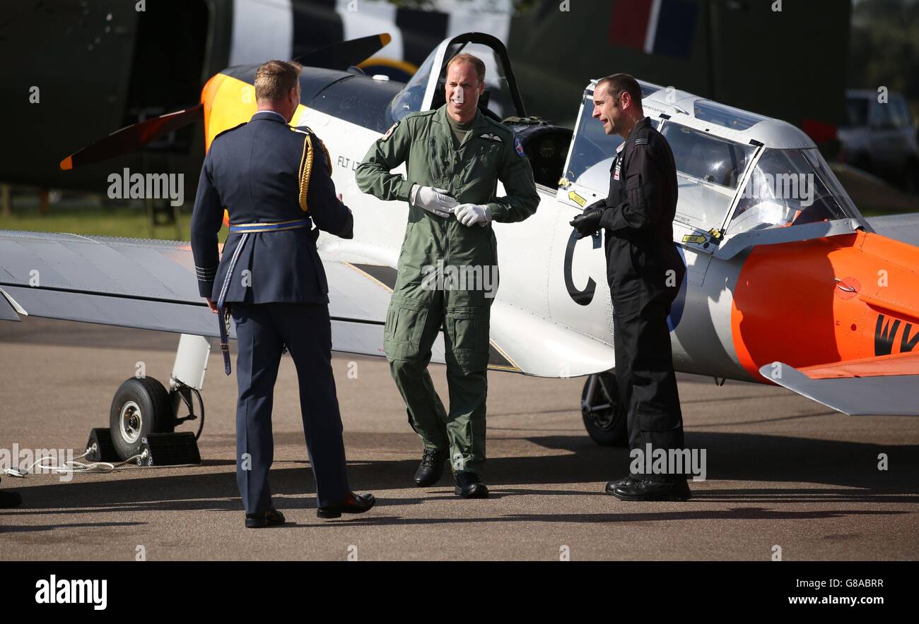 Duke of Cambridge visits RAF Coningsby Stock Photo Alamy