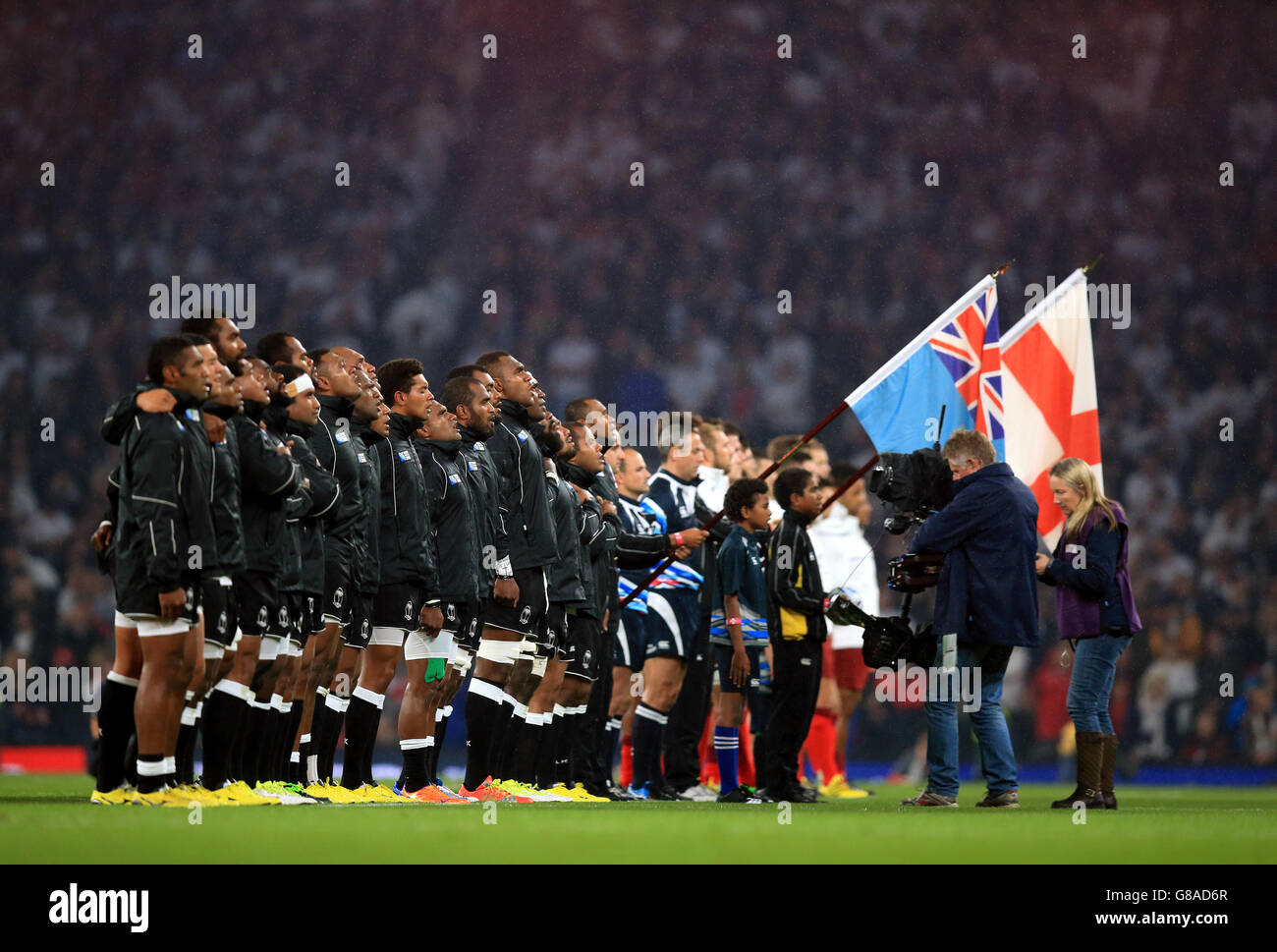 Fiji rugby team line up hires stock photography and images Alamy
