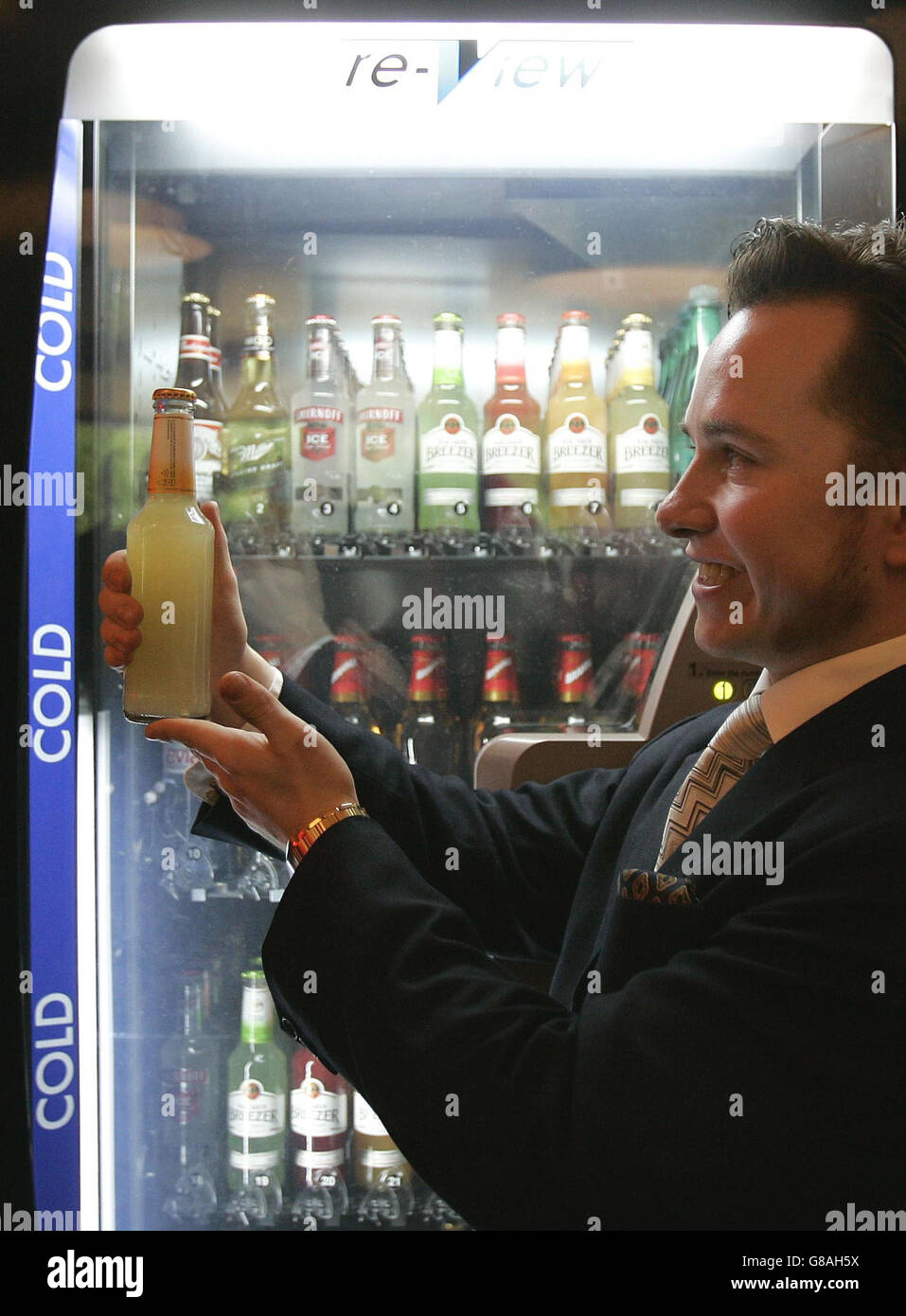 Robotic bartender vending machine Stock Photo