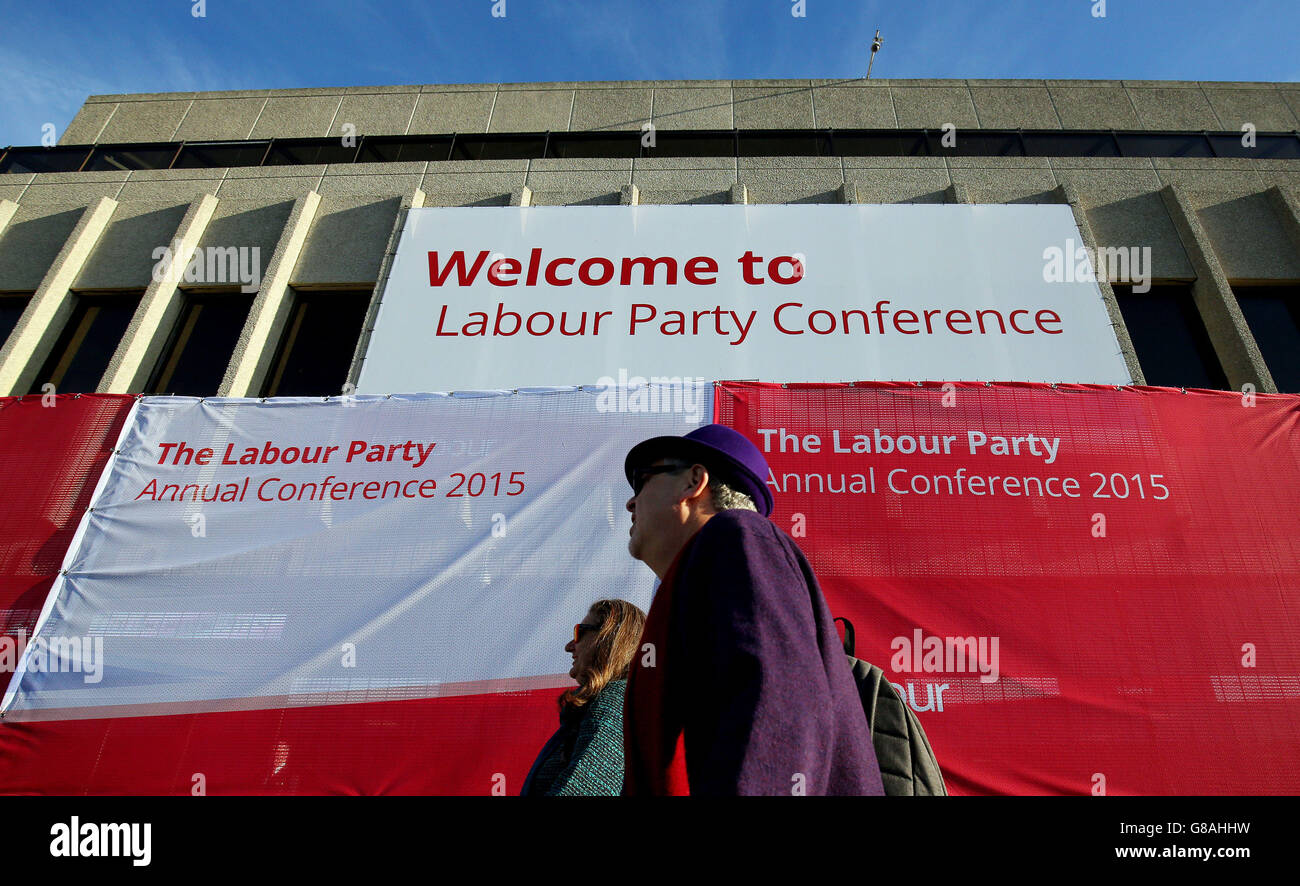 Delegates arrive for day three of the Labour Party annual conference at ...
