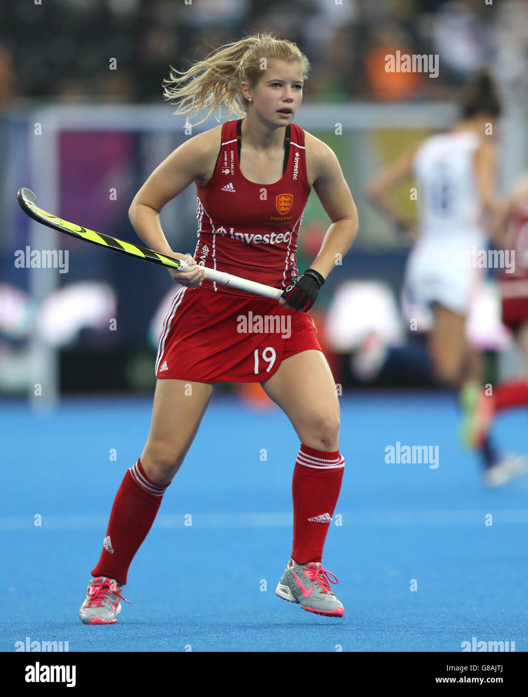England's Sophie Bray during the Gold Medal match at the Lee Valley Hockey and Tennis Centre, London. PRESS ASSOCIATION Photo. Picture date: Sunday August 30, 2015. Photo credit should read: Simon Cooper/PA Wire Stock Photo