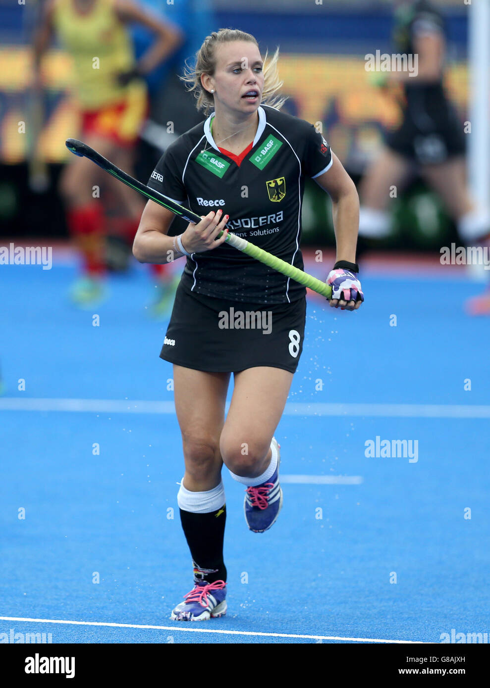 Germany's Anne Schroder during the Bronze Medal match at the Lee Valley ...