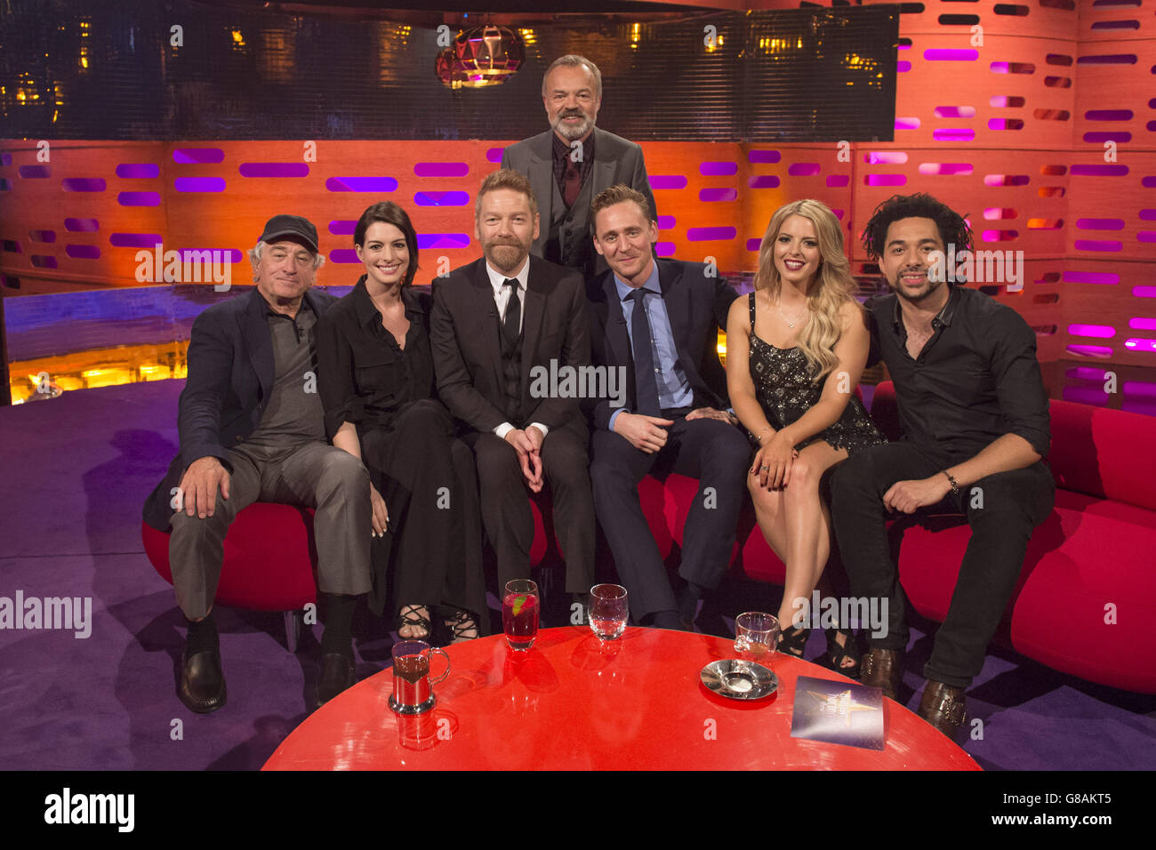 Sir kenneth branagh tom hiddleston filming graham show london studios  hi-res stock photography and images - Alamy, image size:1300x956