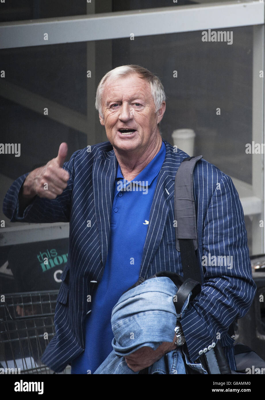 Chris Tarrant outside London Studios on the Southbank in London as he has said he won't be returning to host Who Wants To Be A Millionaire? in a hurry if the show ever returns. Stock Photo