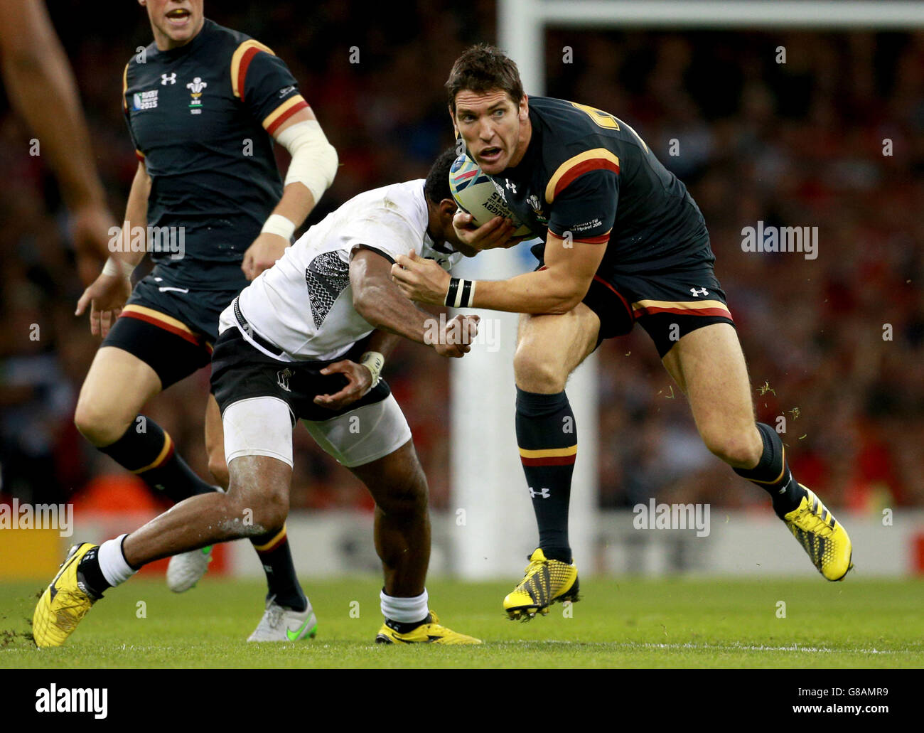 Wales' James Hook in action during the Rugby World Cup match at the Millennium Stadium, Cardiff