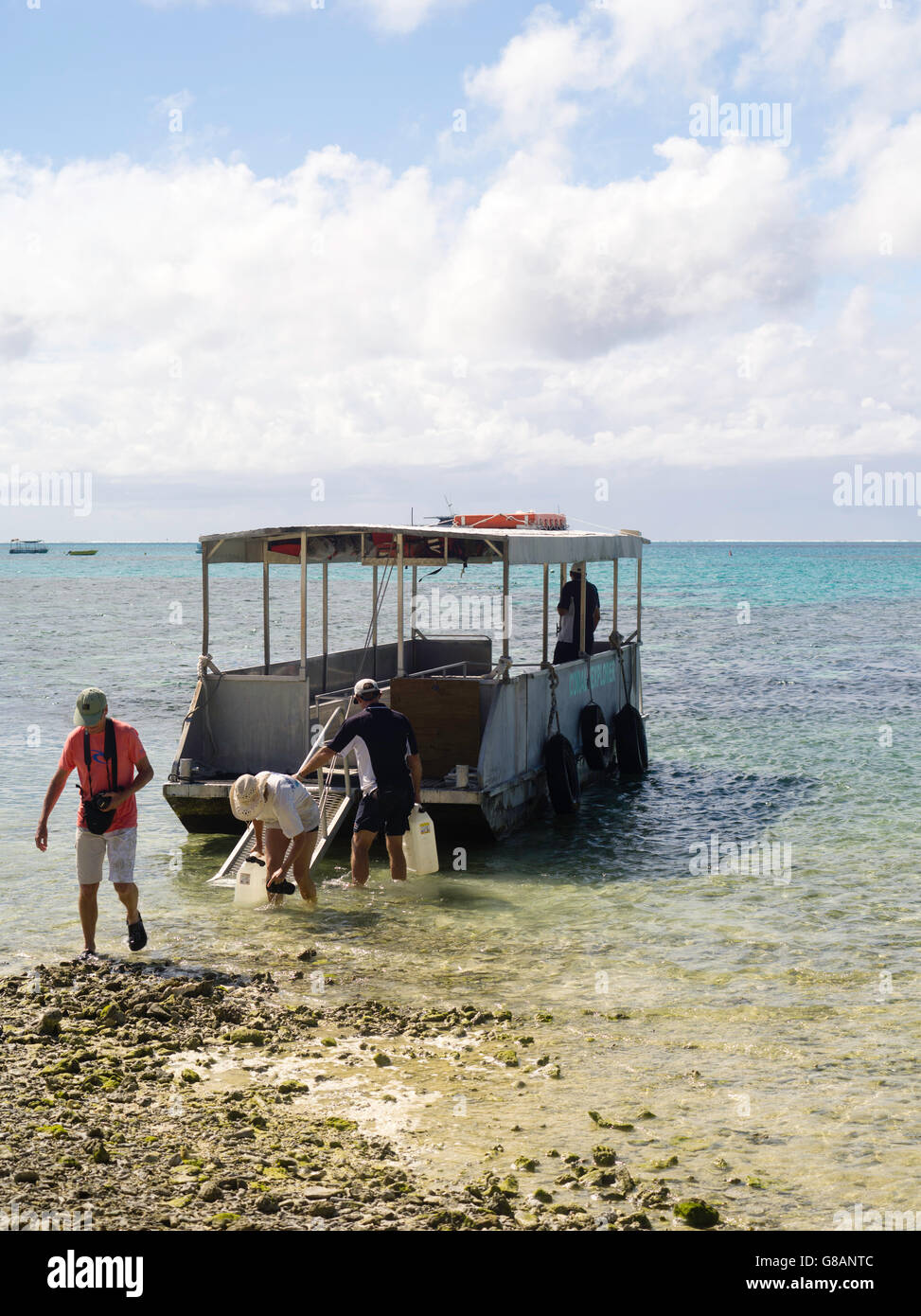 Arriving at Lady Musgrave Island, QLD, Australia Stock Photo
