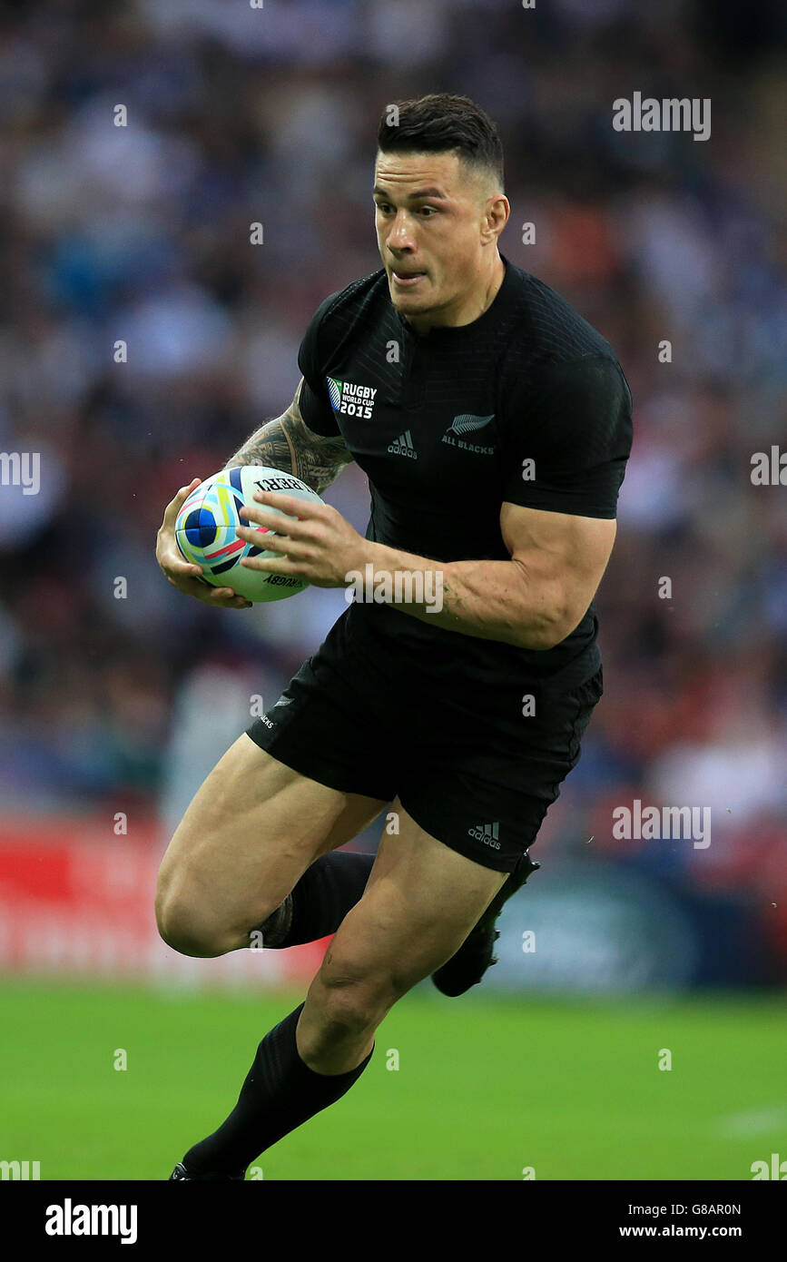 Rugby Union -  Rugby World Cup 2015 - Pool A - New Zealand v Argentina - Wembley Stadium Stock Photo
