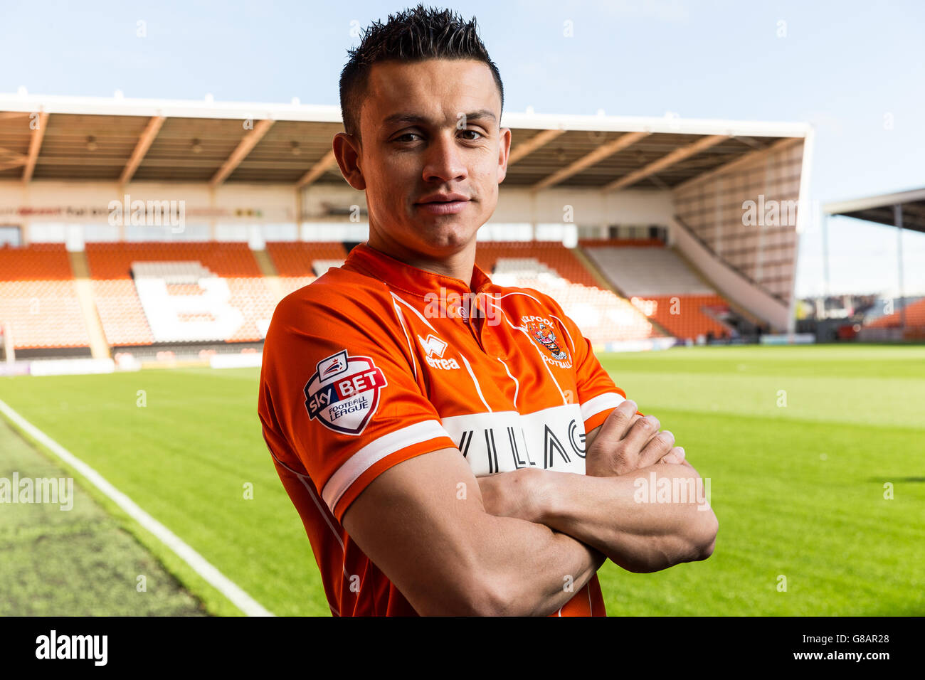 Soccer - Sky Bet League One - Blackpool Feature - Bloomfield Road Stock Photo