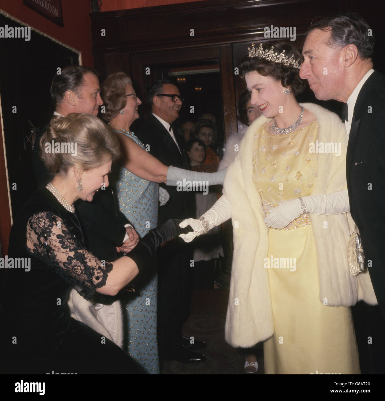 Sheila Sim, actress wife of Richard Attenborough (on her right) being ...