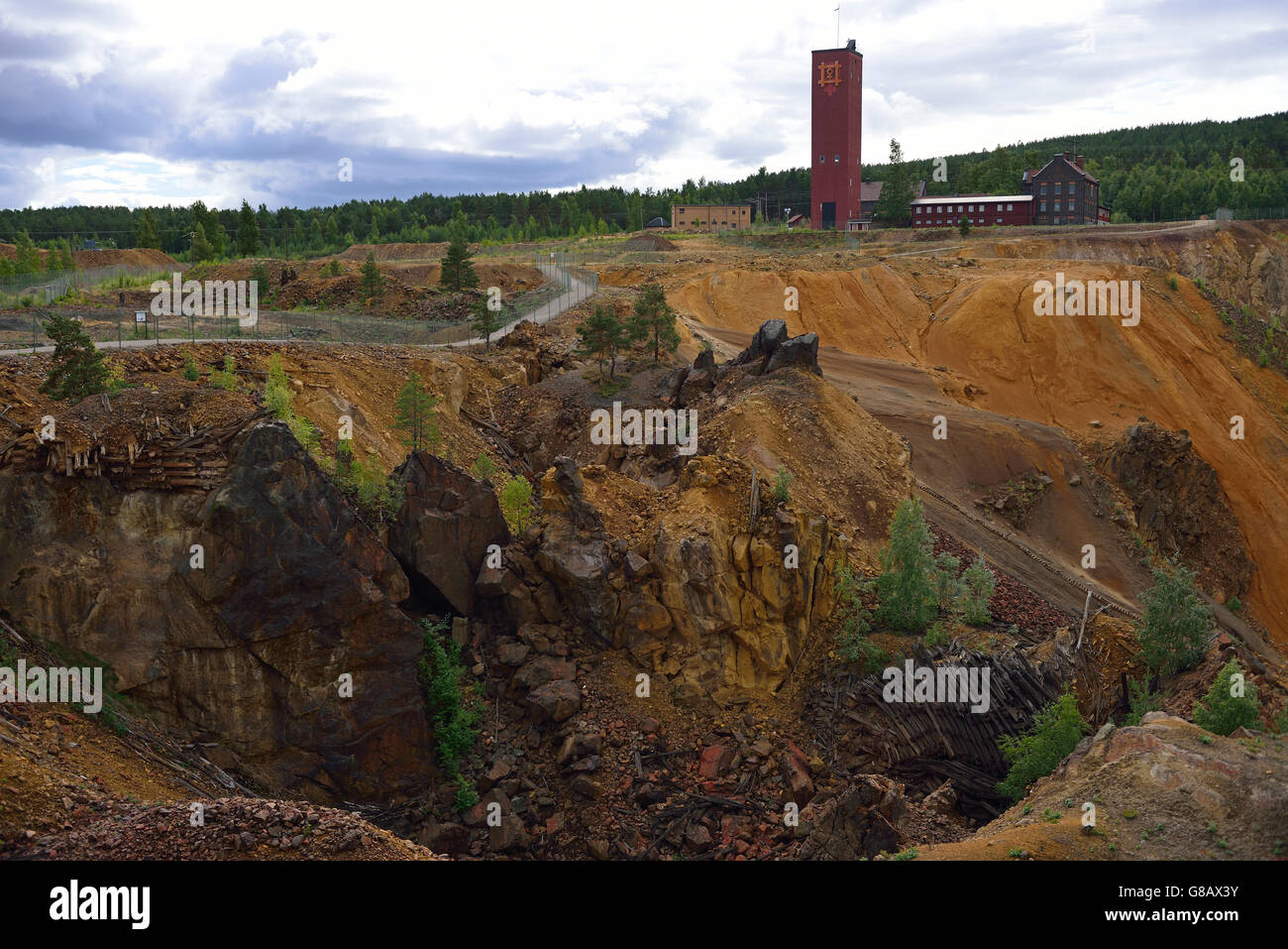 copper mine, Falun, Dalarna, Sweden Stock Photo Alamy