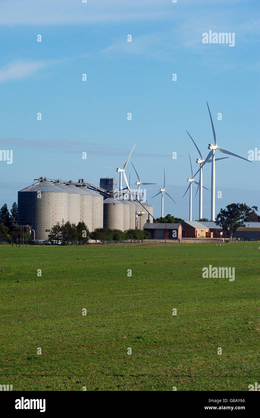 66MW windfarm, Hopefield, Saldana, Western Cape, South Africa Stock Photo