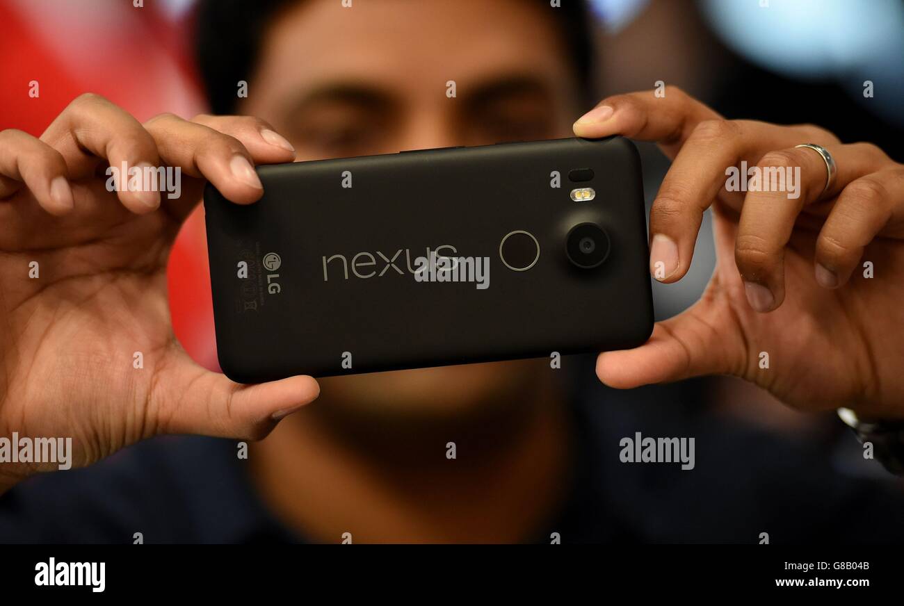 Google launch event London Stock Photo Alamy