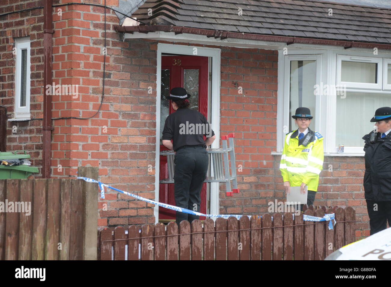 Policeman hitandrun death Stock Photo Alamy