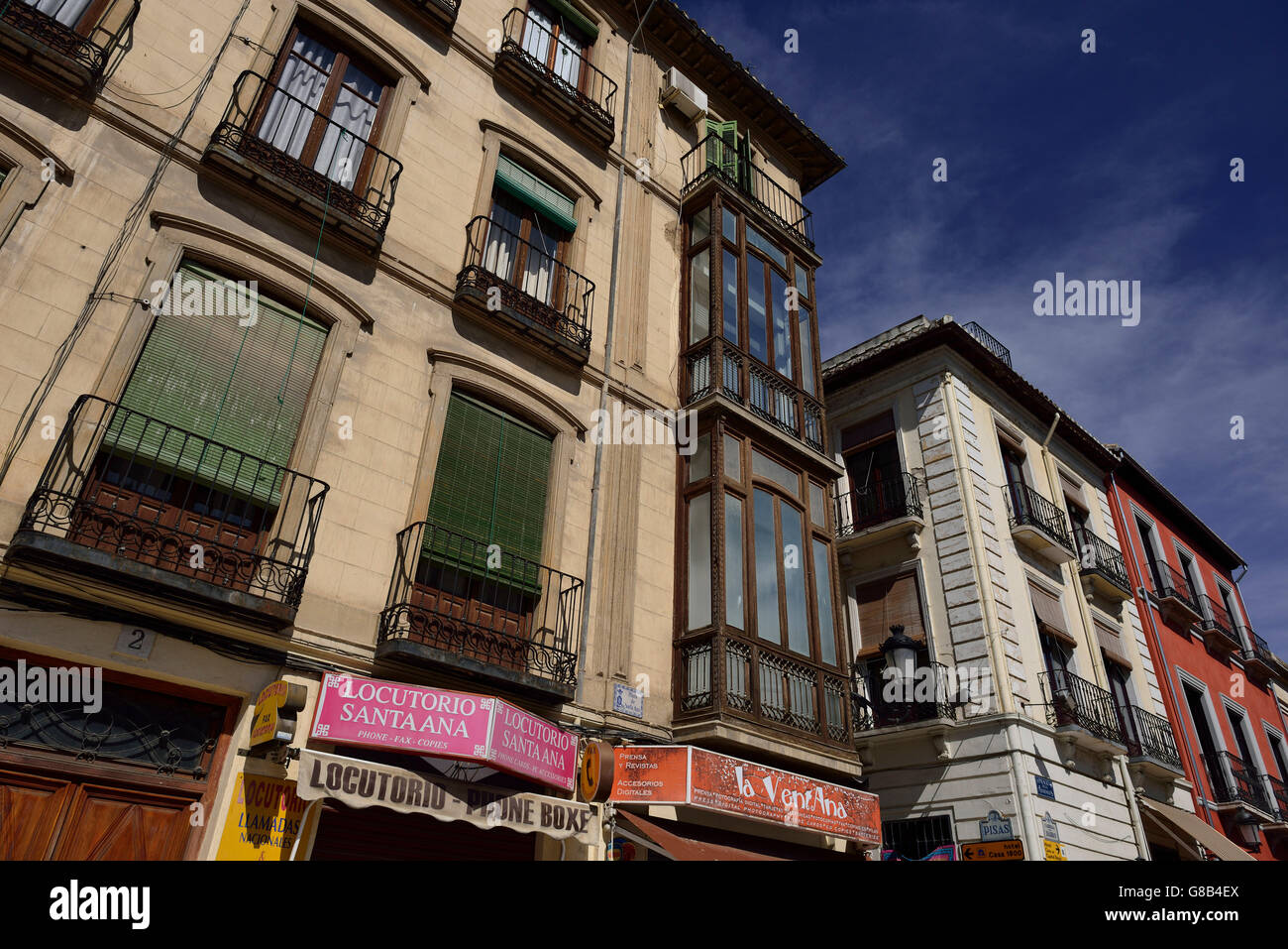 Plaza Nueva, Granada, Andalusia, Spain Stock Photo