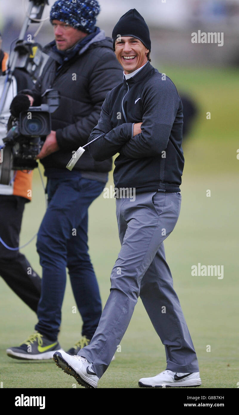 Thorbjorn Olesen walks to the 18th green on his way to winning the
