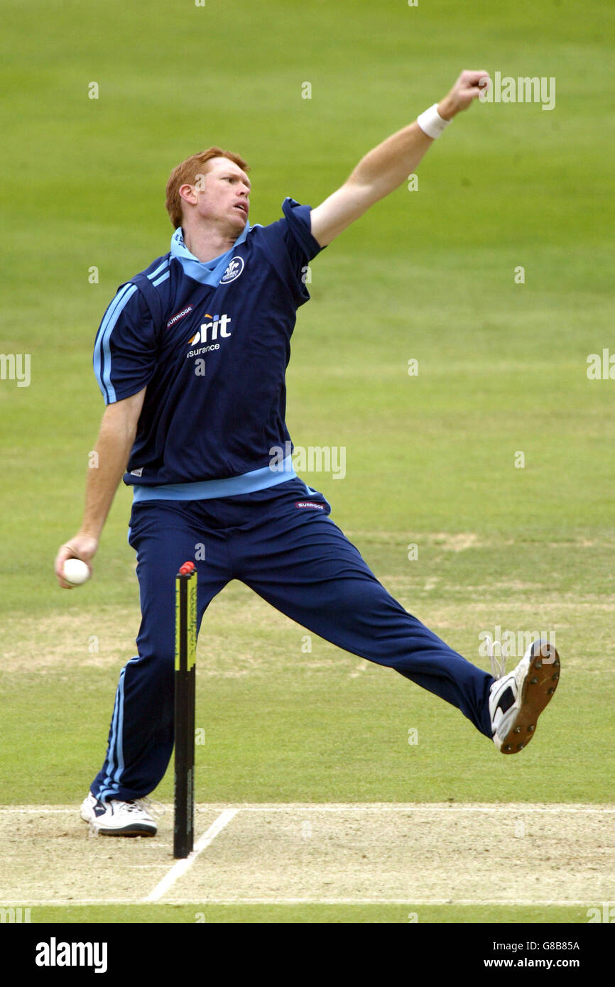 Surrey Lions' Dominic Thornely in action on his debut against the Warwickshire Bears'. Stock Photo