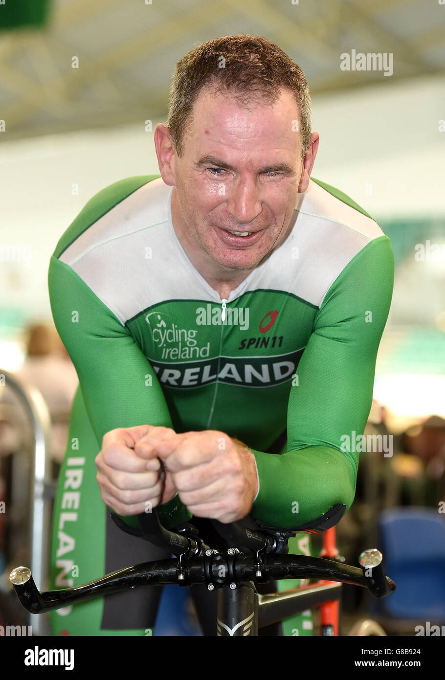 Ireland's James Brown after competing in the Male 5054 2000m Pursuit