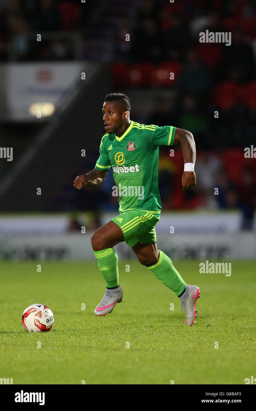 Sunderland's Jeremain Lens during the Pre-Season Friendly match at the Keepmoat Stadium, Doncaster. Stock Photo