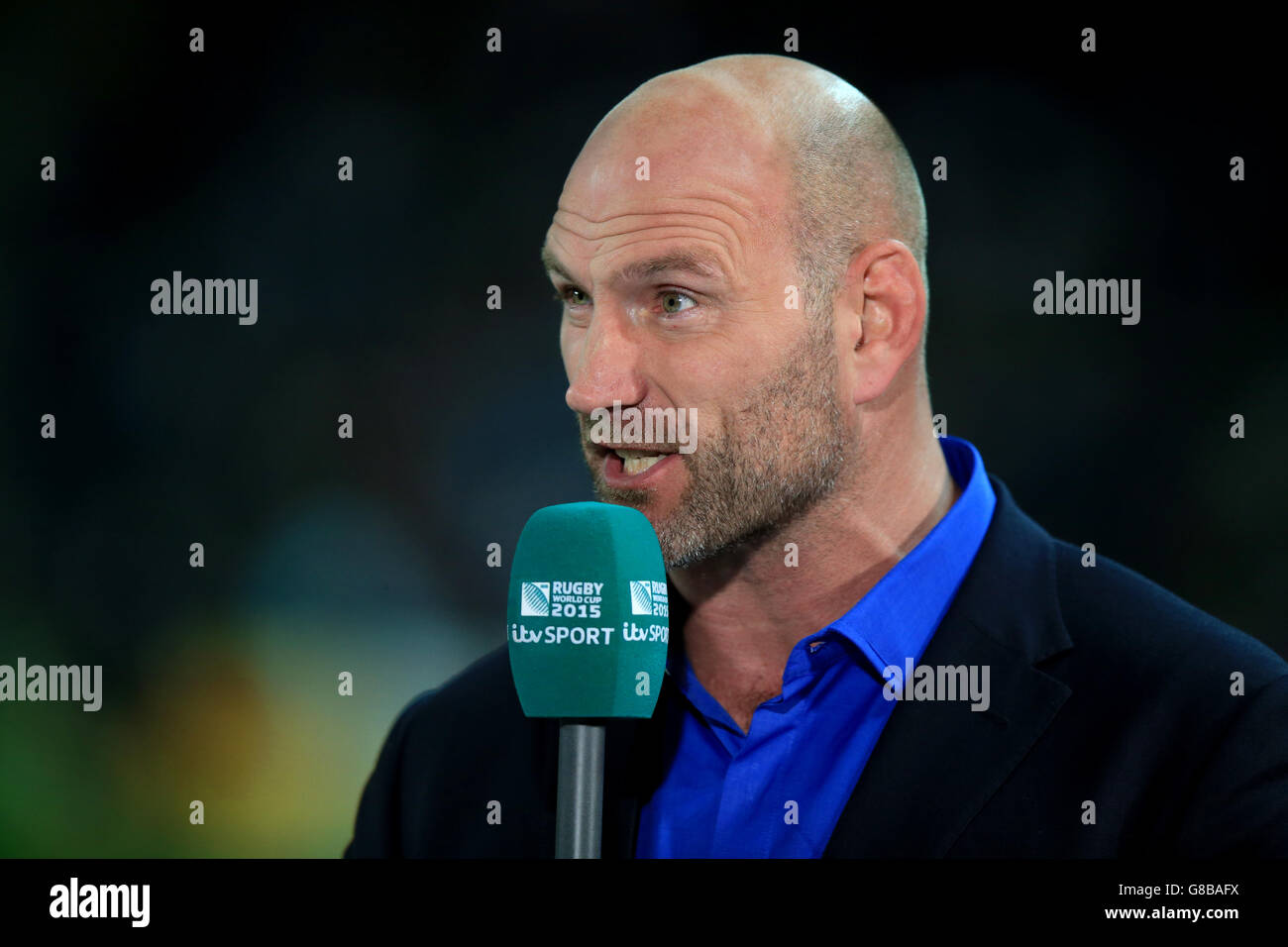 Rugby Union - Rugby World Cup 2015 - Pool D - France v Canada - stadium:mk. Lawrence Dallaglio, ITV Sport Rugby World Cup 2015 pundit Stock Photo