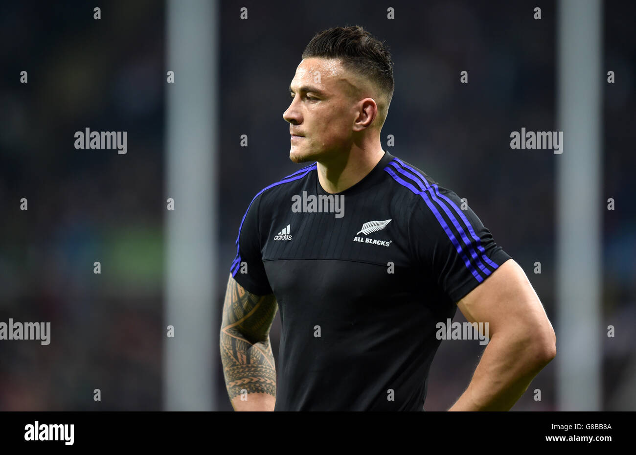 New Zealand's Sonny Bill Williams before the World Cup match at St James' Park, Newcastle. Stock Photo