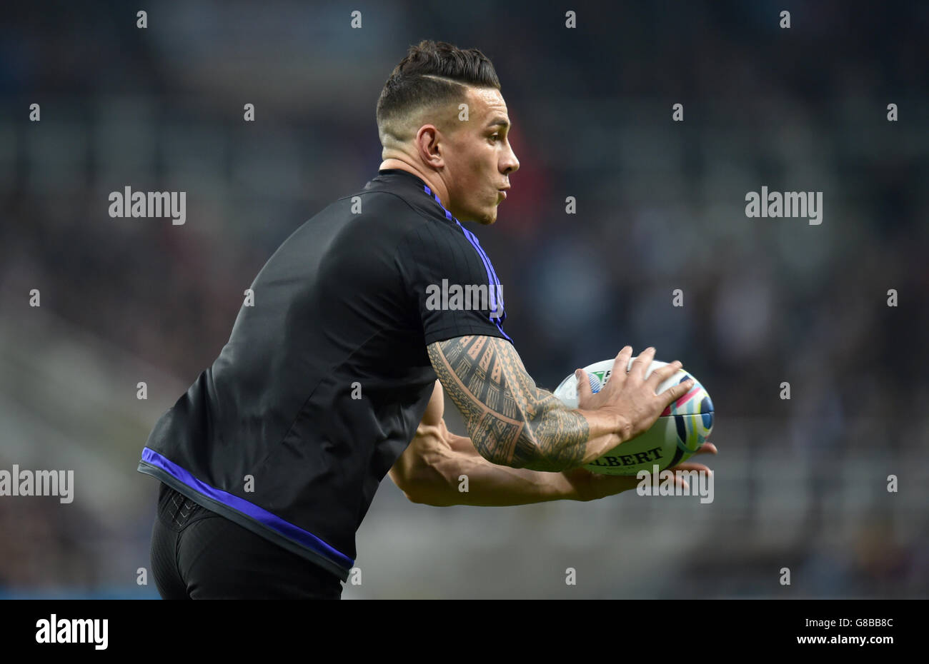 Rugby Union - Rugby World Cup 2015 - Pool C - New Zealand v Tonga - St James' Park. New Zealand's Sonny Bill Williams before the World Cup match at St James' Park, Newcastle. Stock Photo