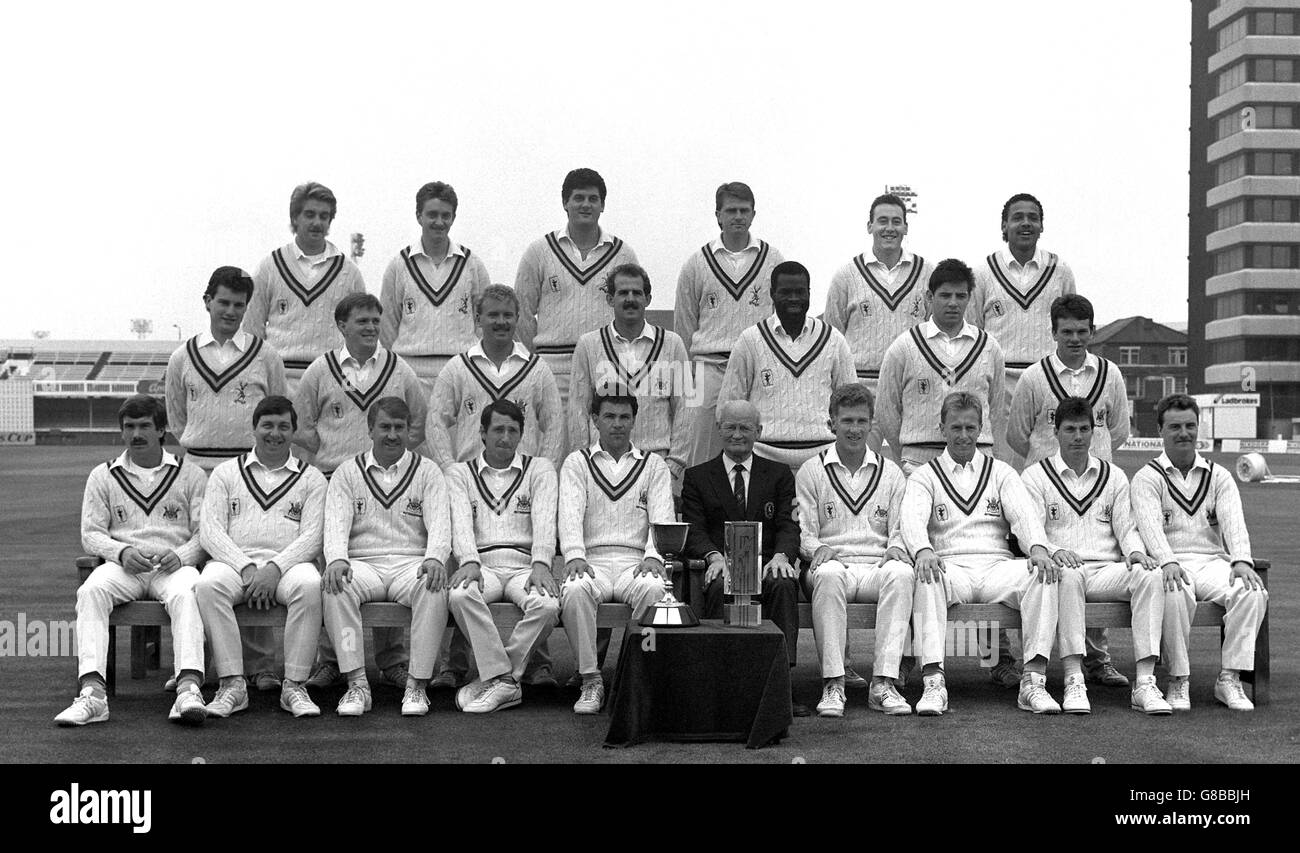 Cricket - 1988 Nottinghamshire County Cricket Club Stock Photo