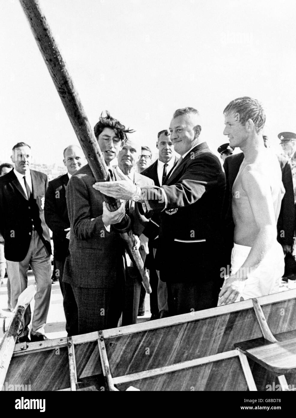 Royalty prince charles australia Black and White Stock Photos & Images ...