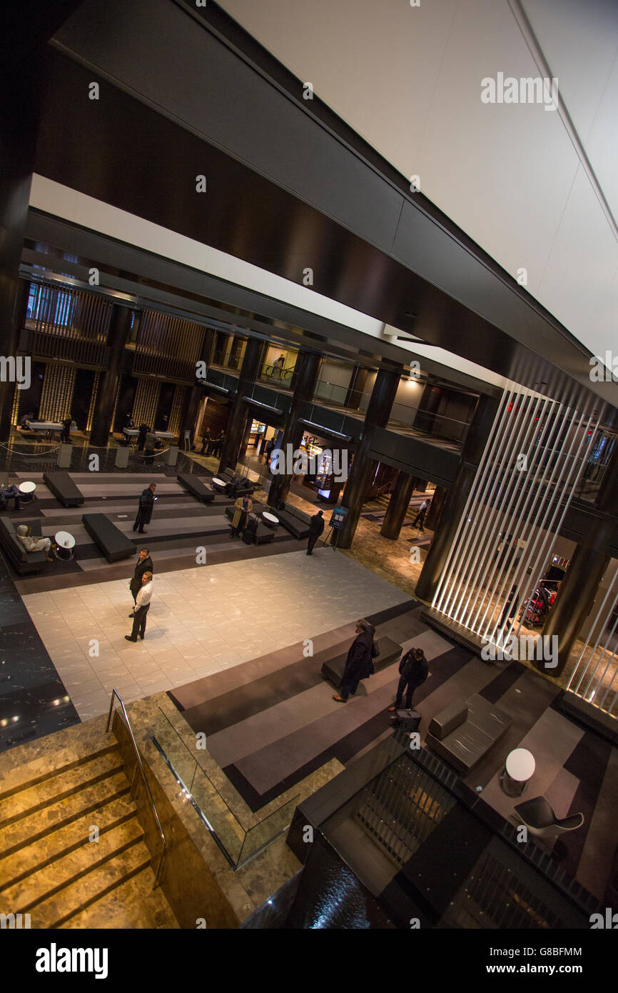 Hotel Lobby, New York City Stock Photo - Alamy