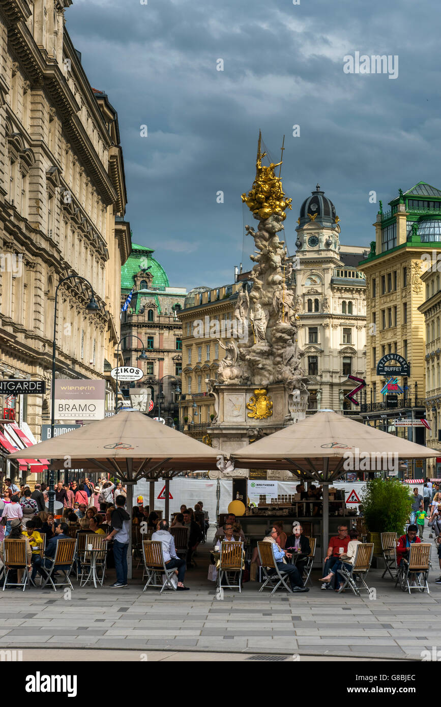 Graben Street, Vienna, Austria Stock Photo