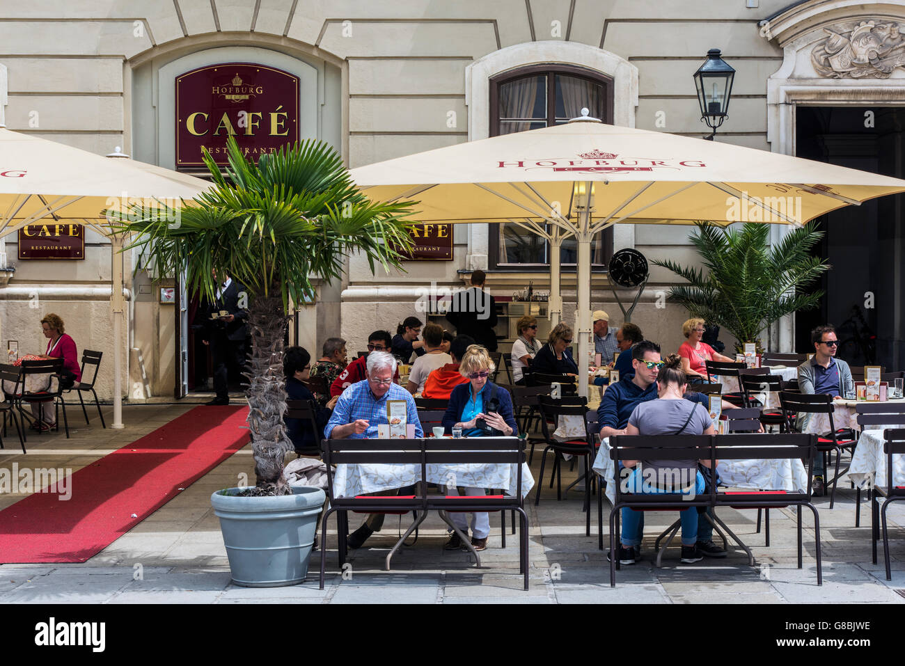 Hofburg Cafe, Vienna, Austria Stock Photo
