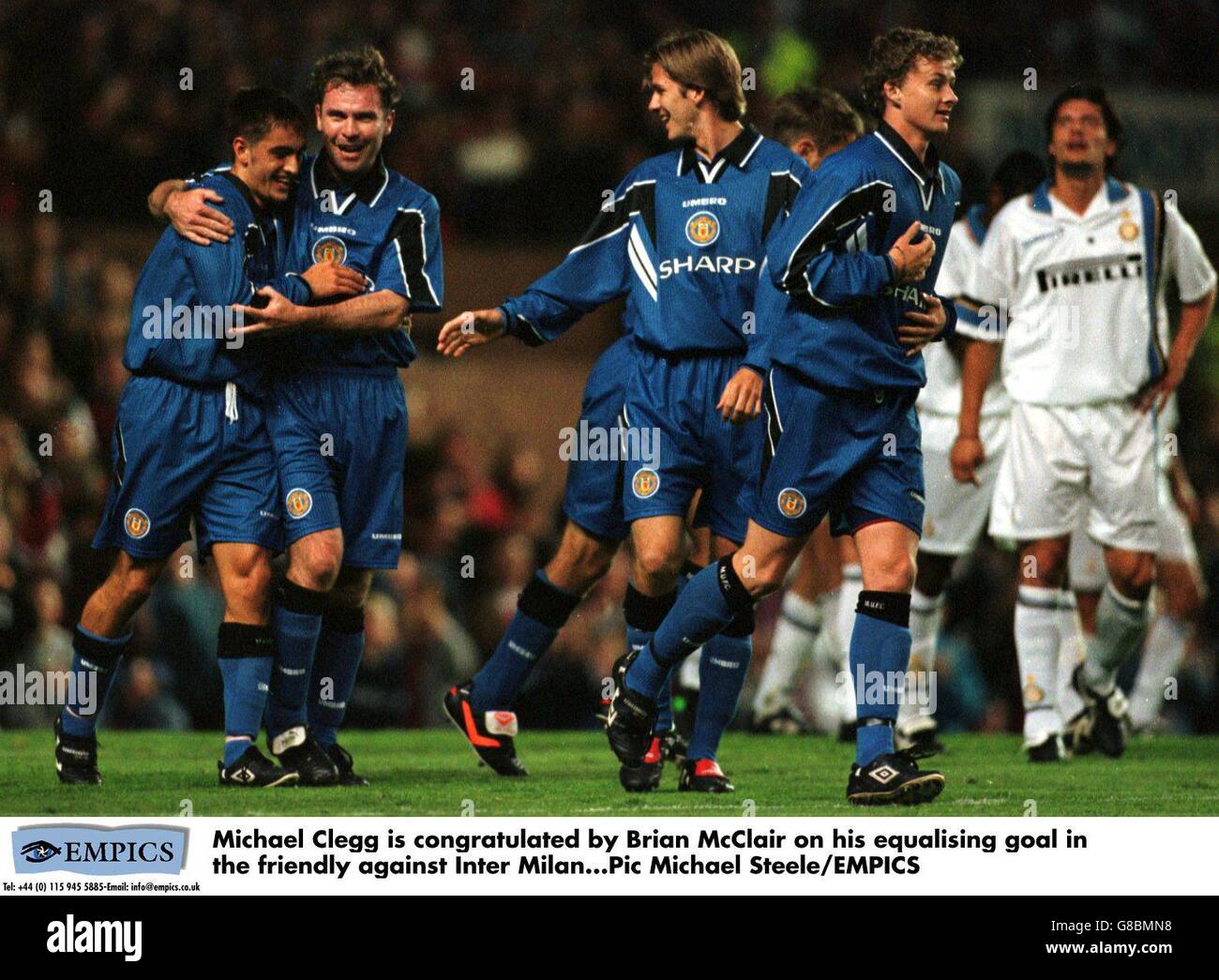 Friendly Manchester United Vs Internazionale Milan Stock Photo Alamy