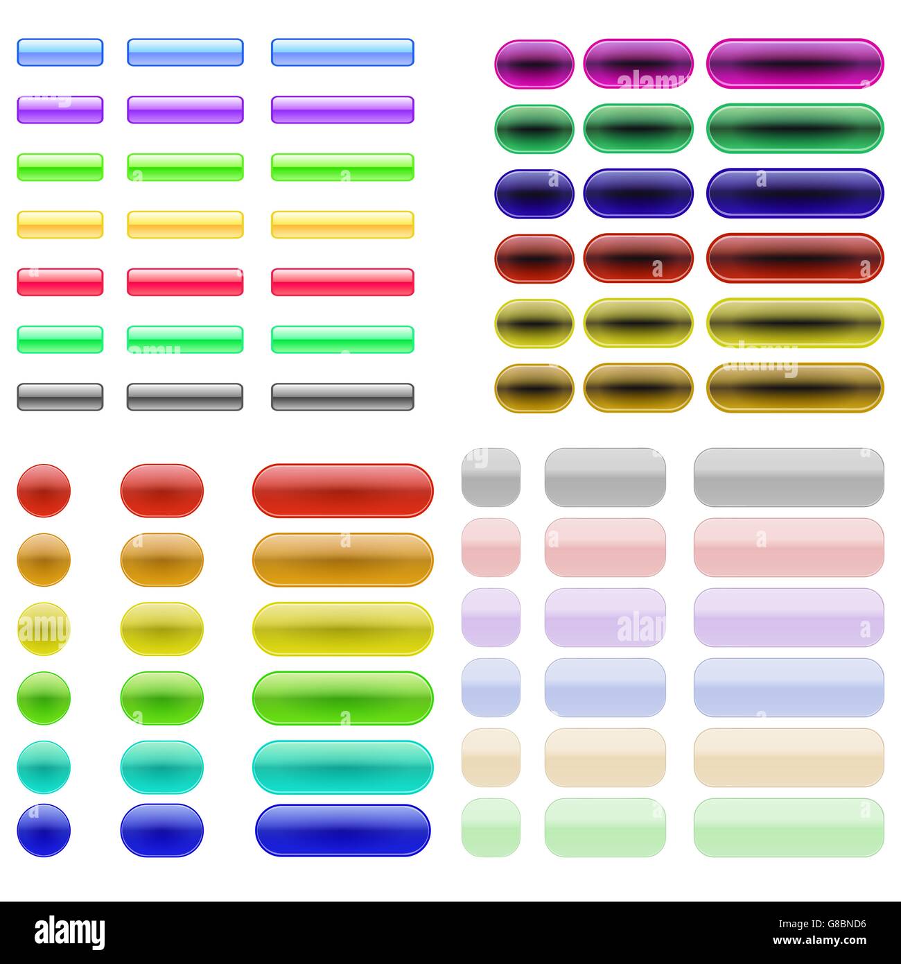Colorful Glass Buttons Stock Vector Image & Art - Alamy