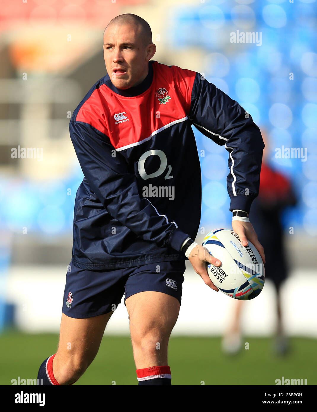 Rugby Union - World Cup 2015 - England Training Session - AJ Bell Stadium Stock Photo